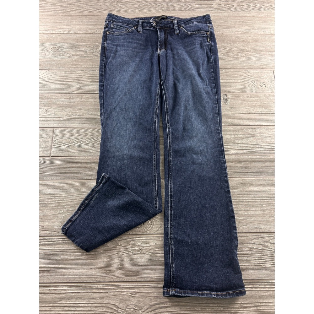 Silver Jeans Co Tuesday Slim Boot Dark Wash Denim W31 L31 L12602EDB363 Low Rise